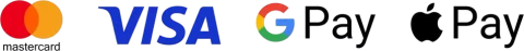 Mastercard, Visa, Google Pay et Apple Pay