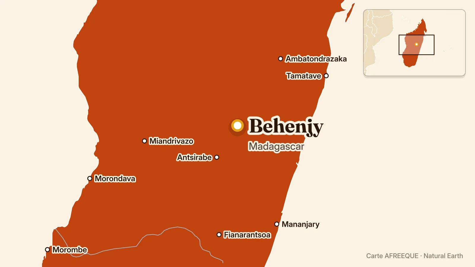 Carte : Behenjy, Madagascar