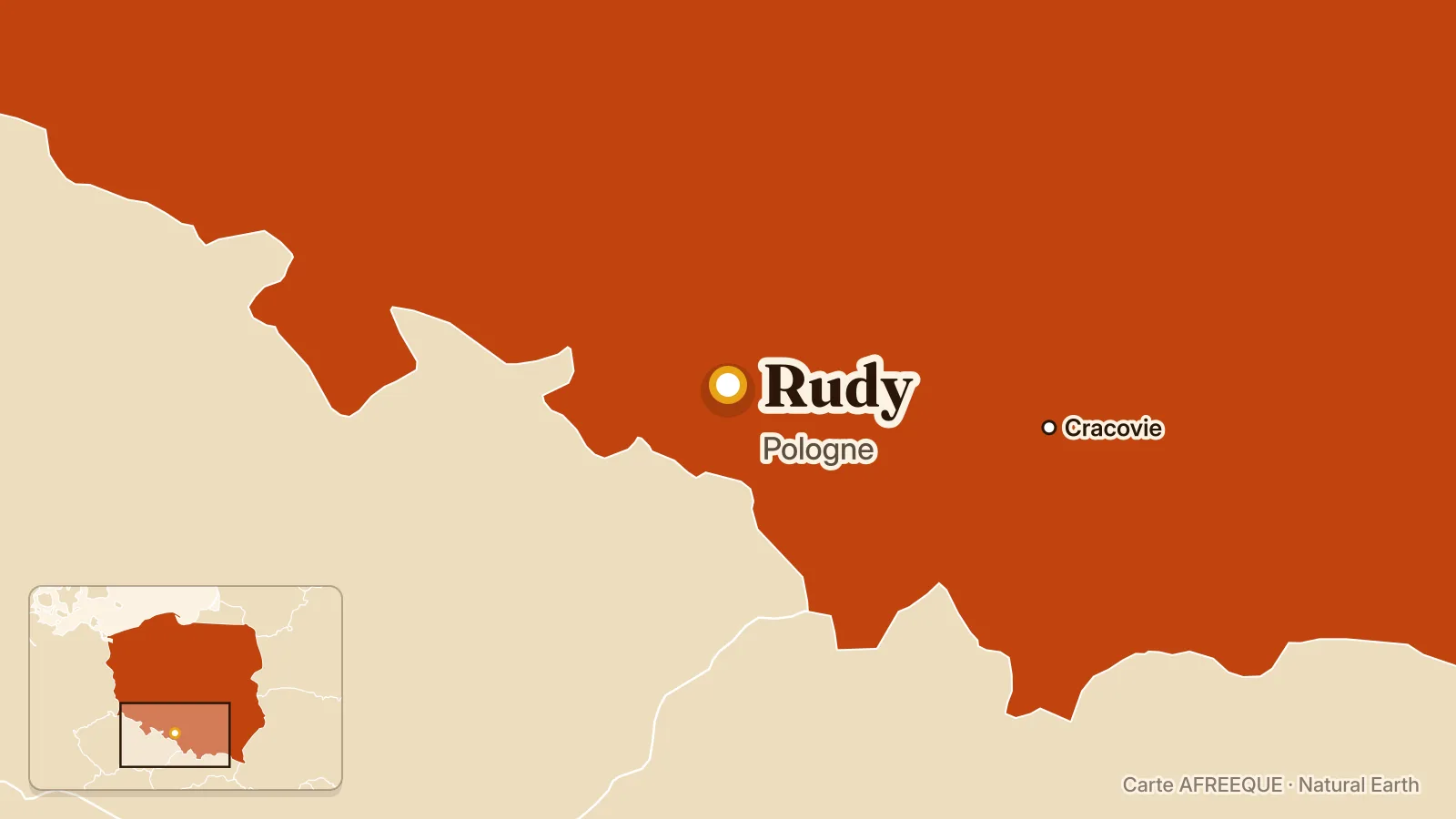 Carte : Rudy, Pologne