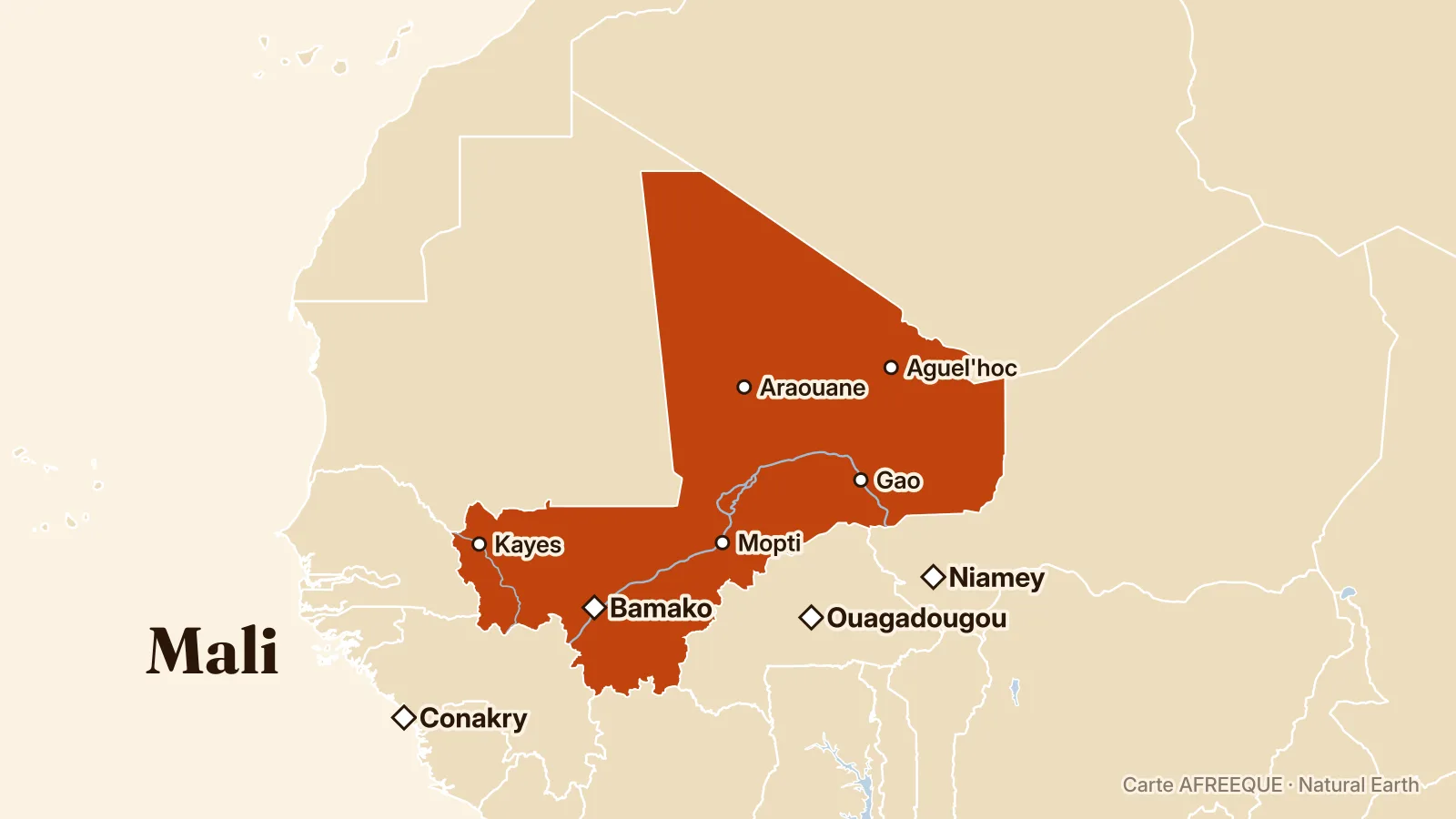 Carte : Mali