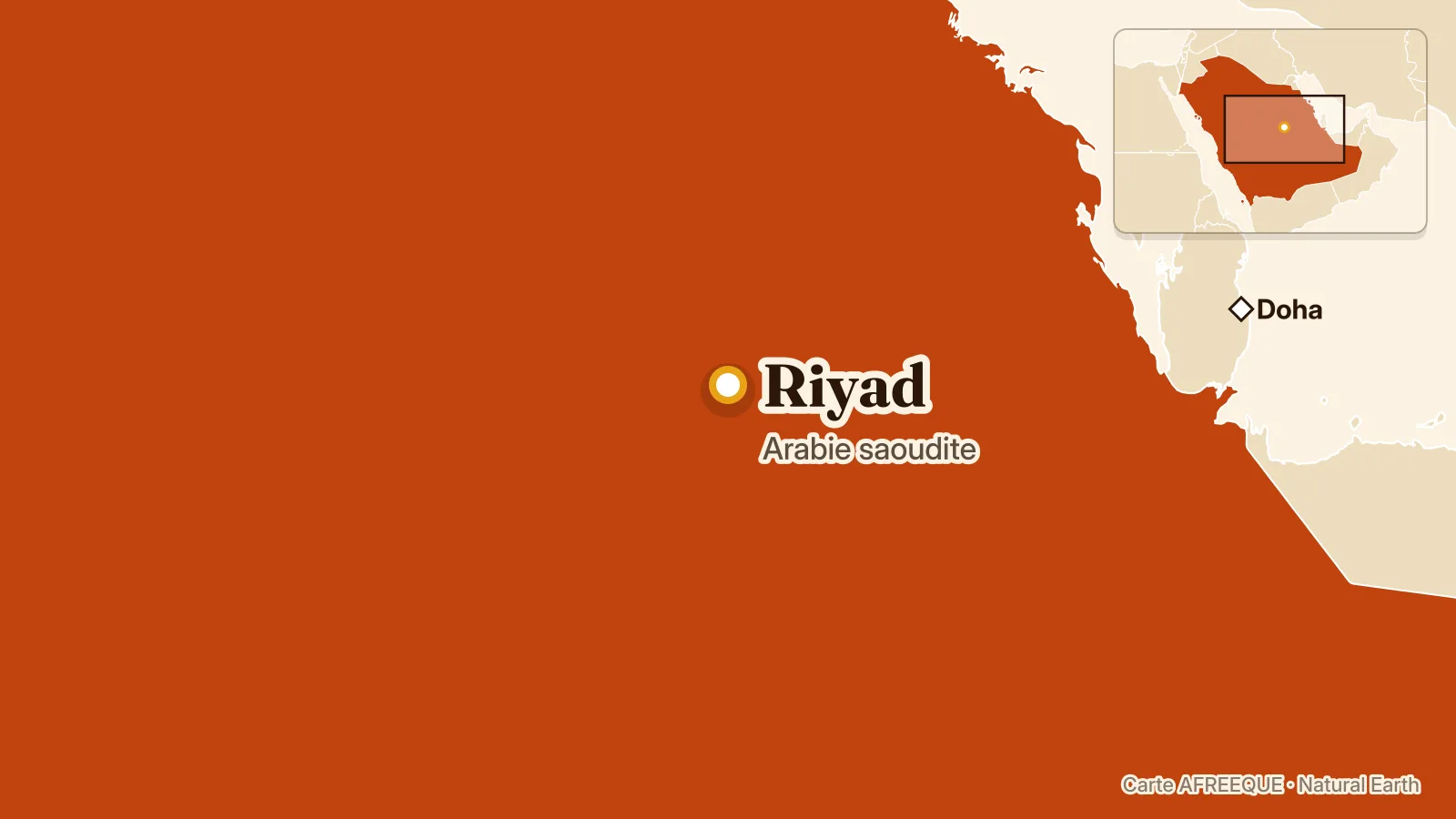Map: Riyad, Arabie saoudite