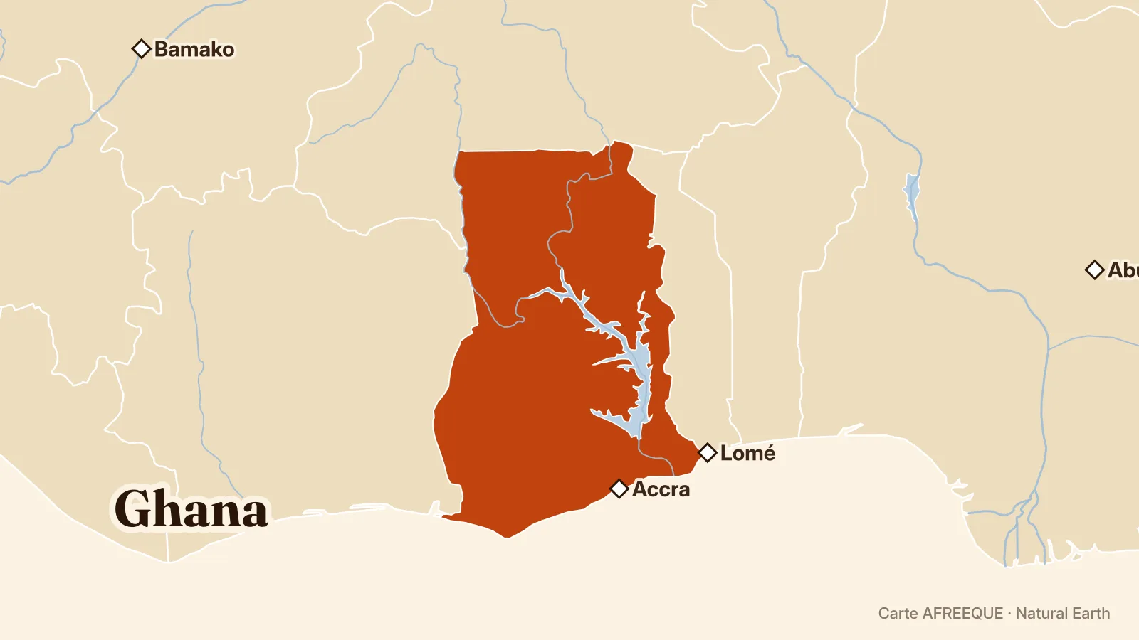 Carte : Ghana