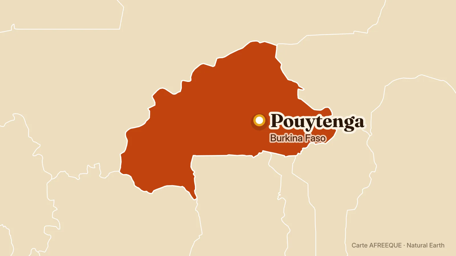 Carte : Pouytenga, Burkina Faso