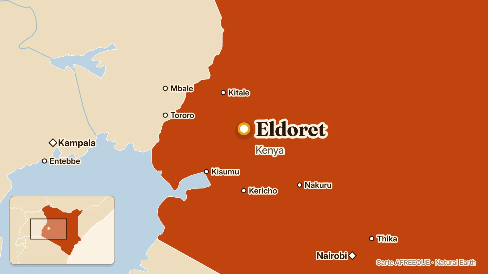 Carte : Eldoret, Kenya