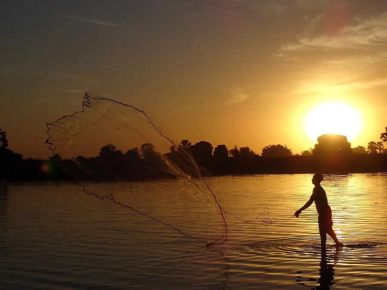 Fishermen under Mali's Sun — photo d’illustration (pêche)