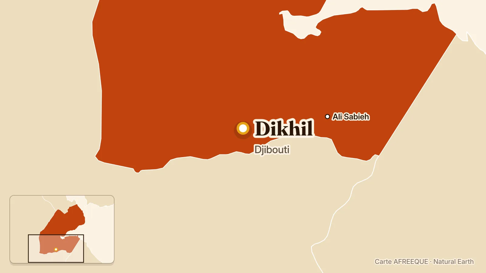 Map: Dikhil, Djibouti