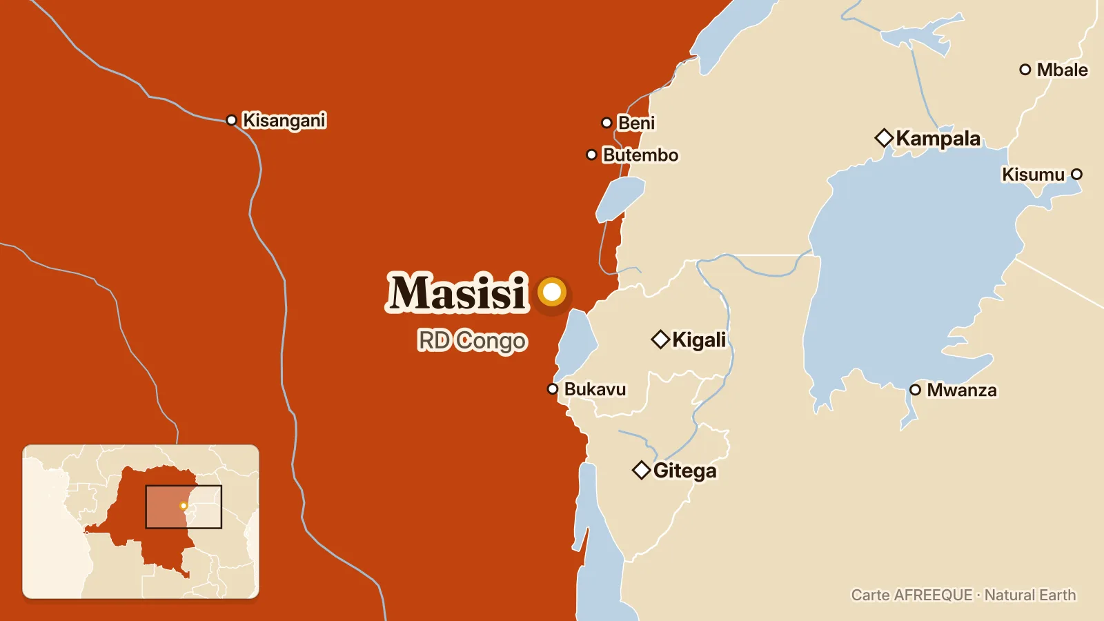 Map: Masisi, DR Congo