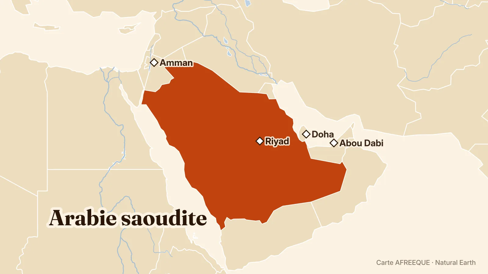 Carte : Arabie saoudite