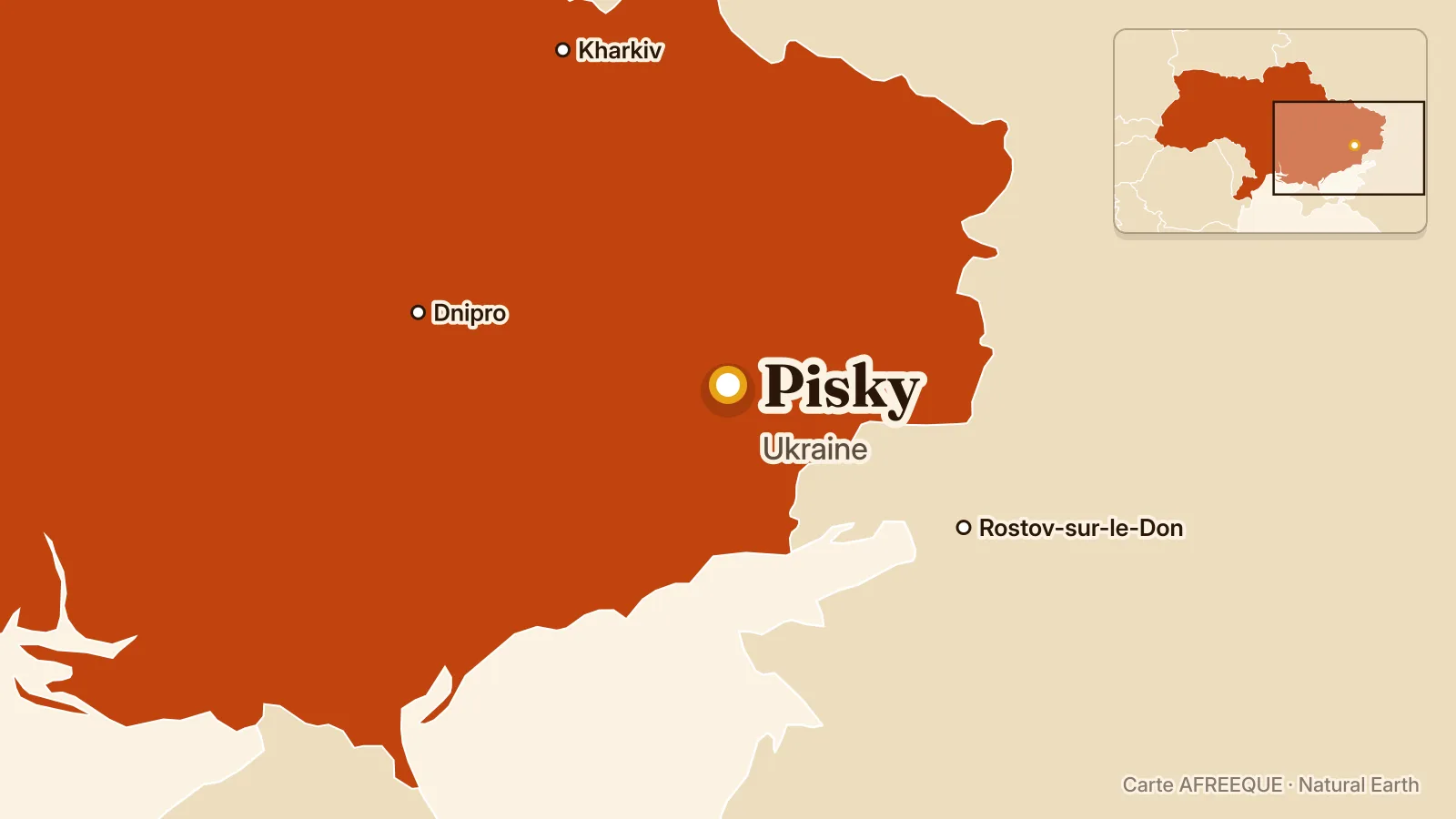 Carte : Pisky, Ukraine