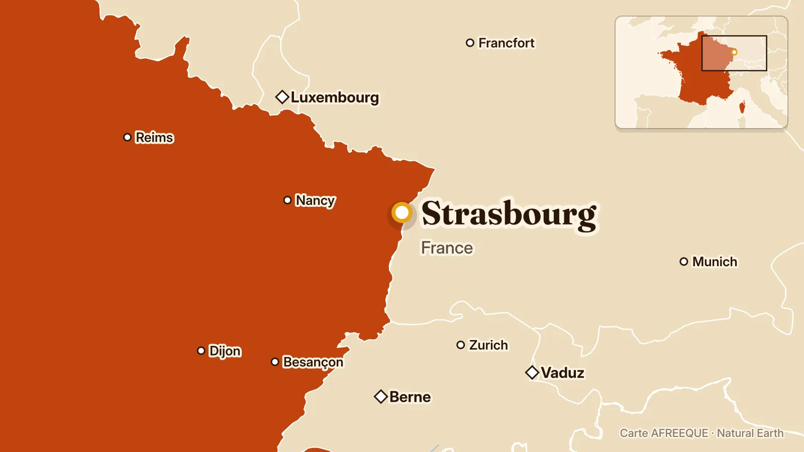 Carte : Strasbourg, France