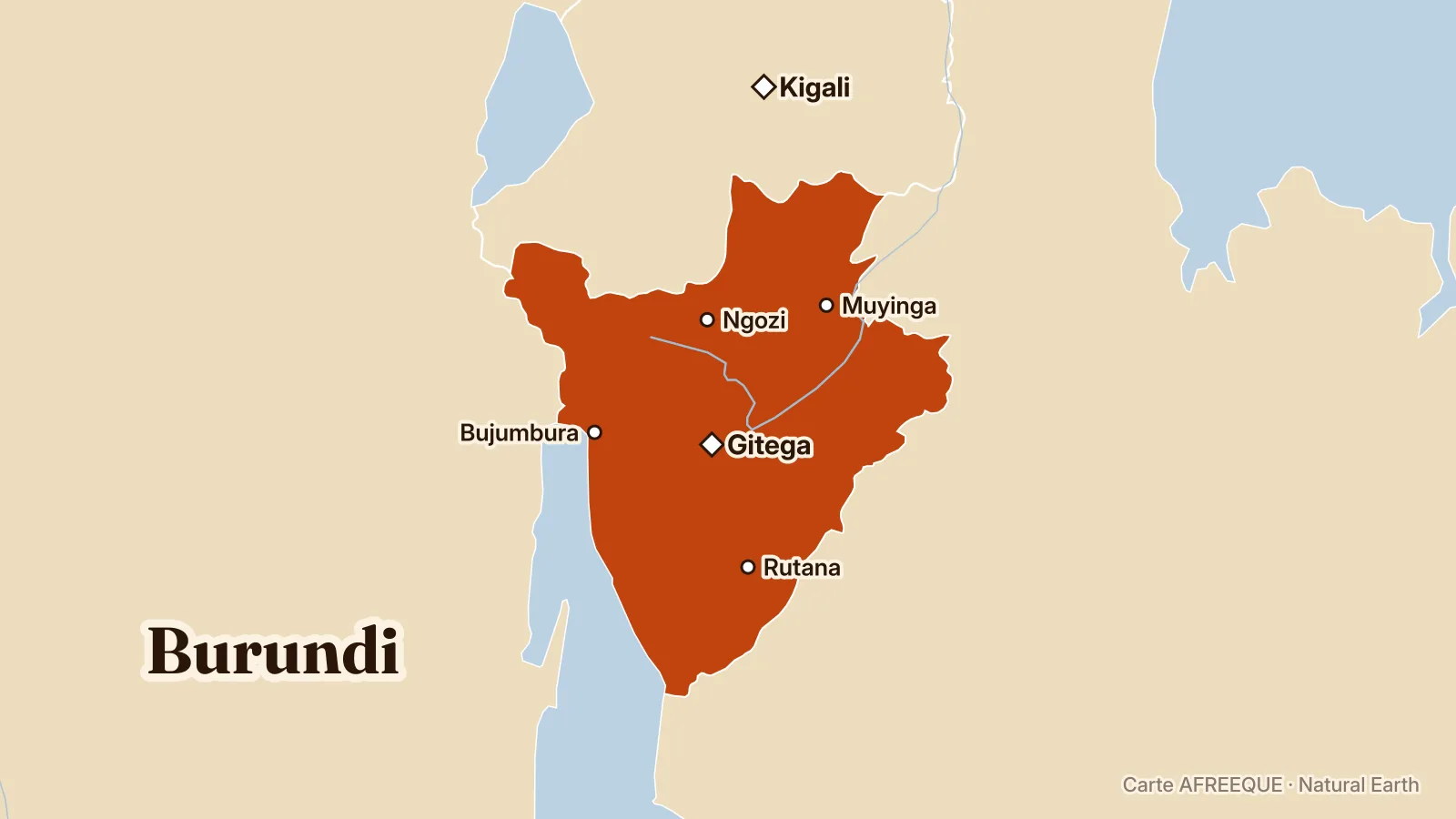 Carte : Burundi