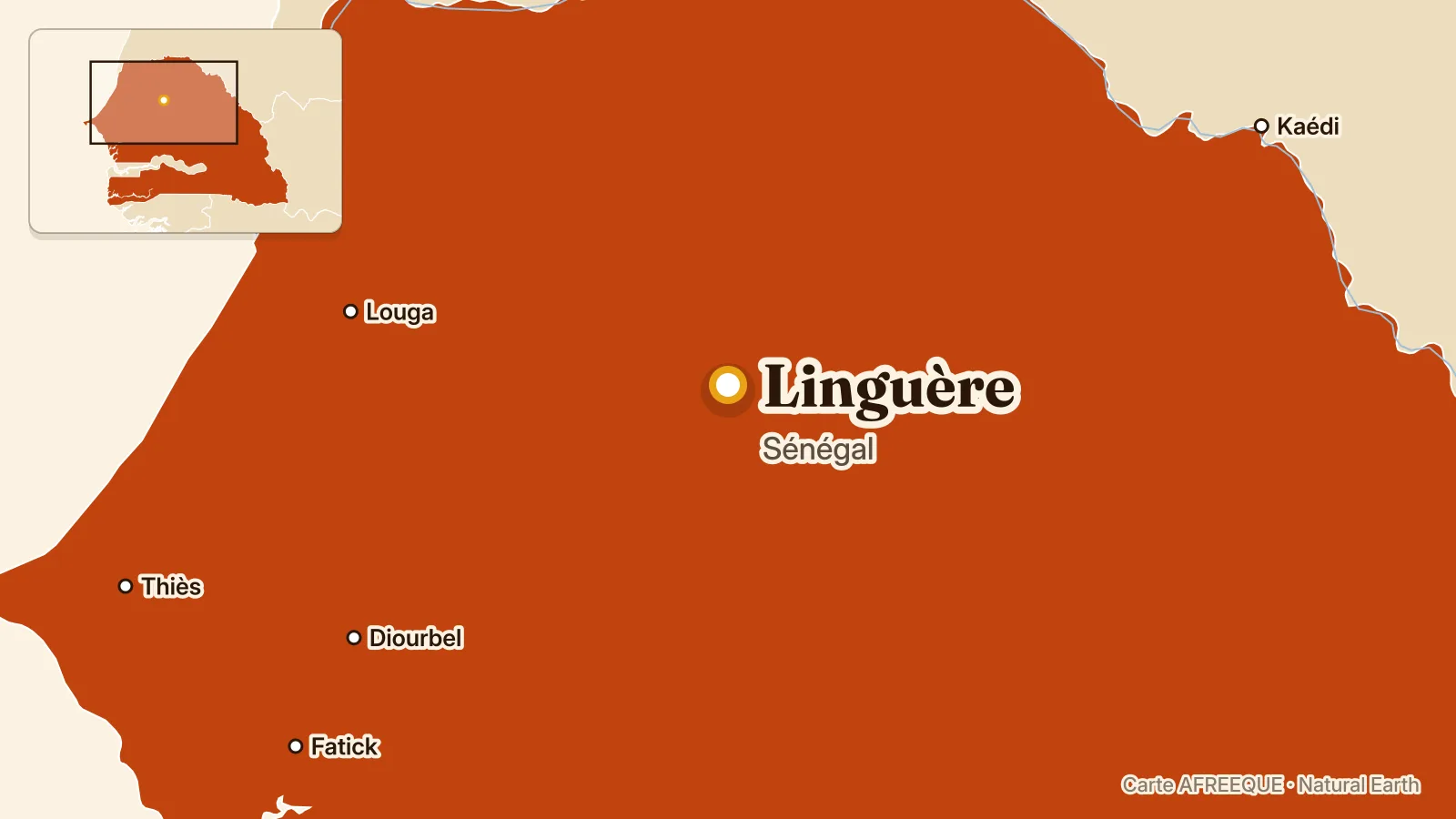 Carte : Linguère, Sénégal