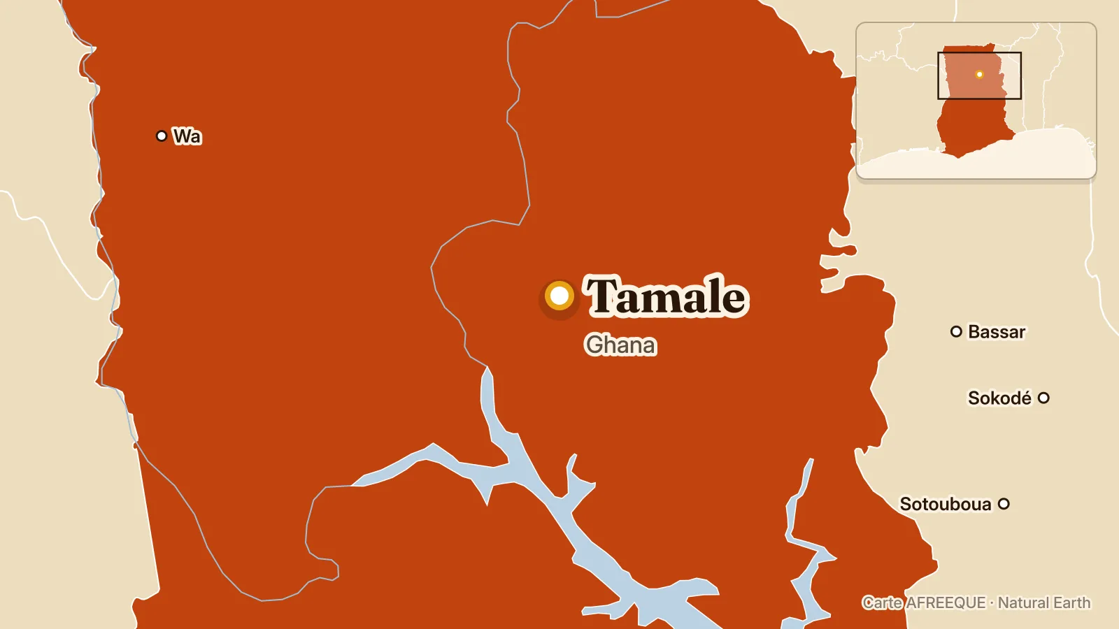 Carte : Tamale, Ghana