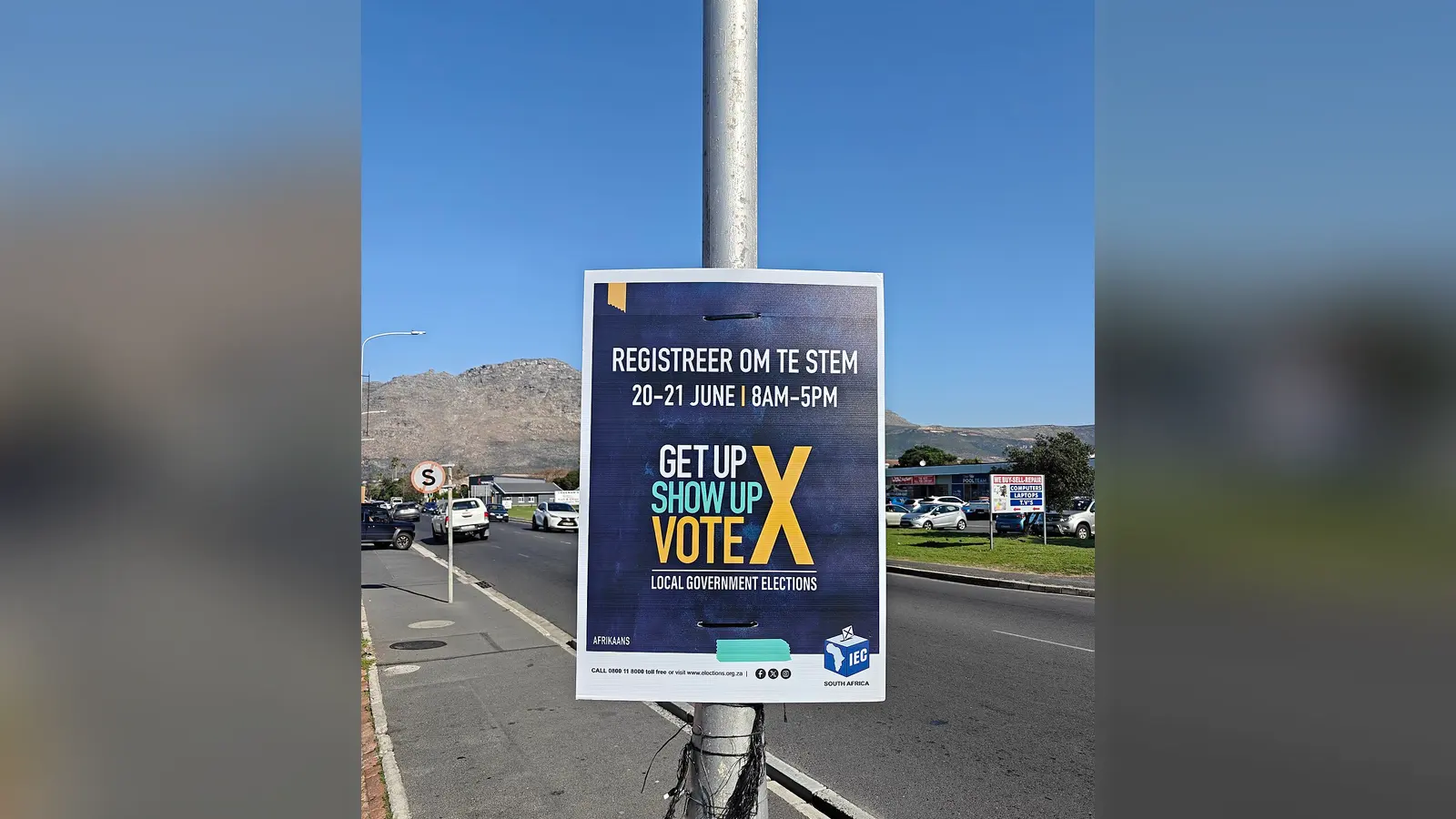 Electoral Commission Voter Registration Sign in Cape Town, for the 2026 South African Local Elections — photo d’illustration (élections)