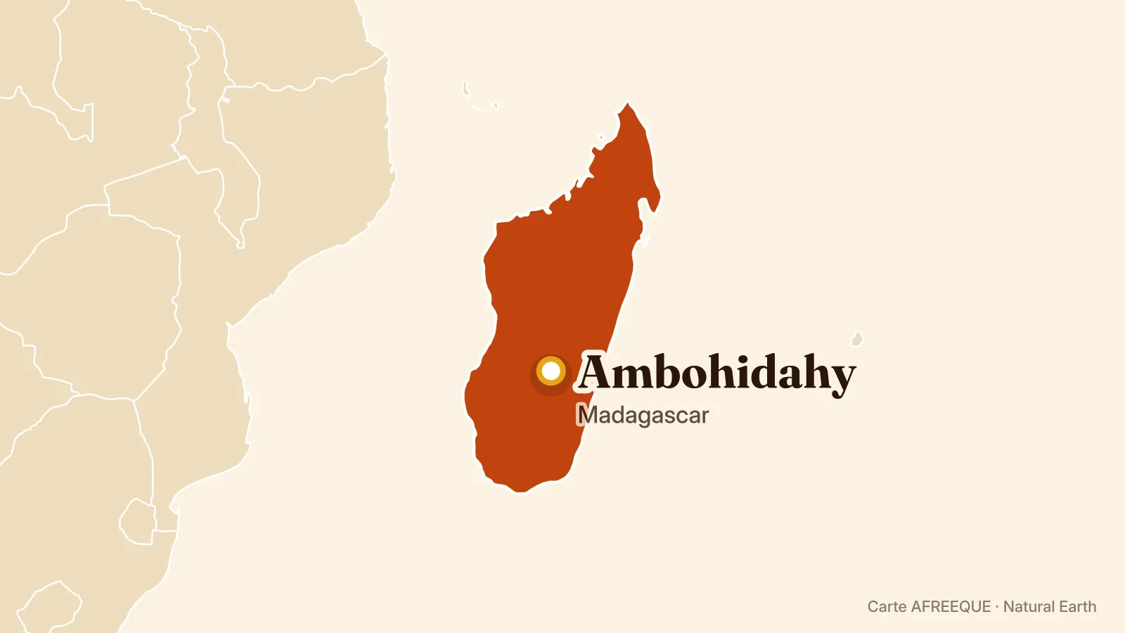 Carte : Ambohidahy, Madagascar
