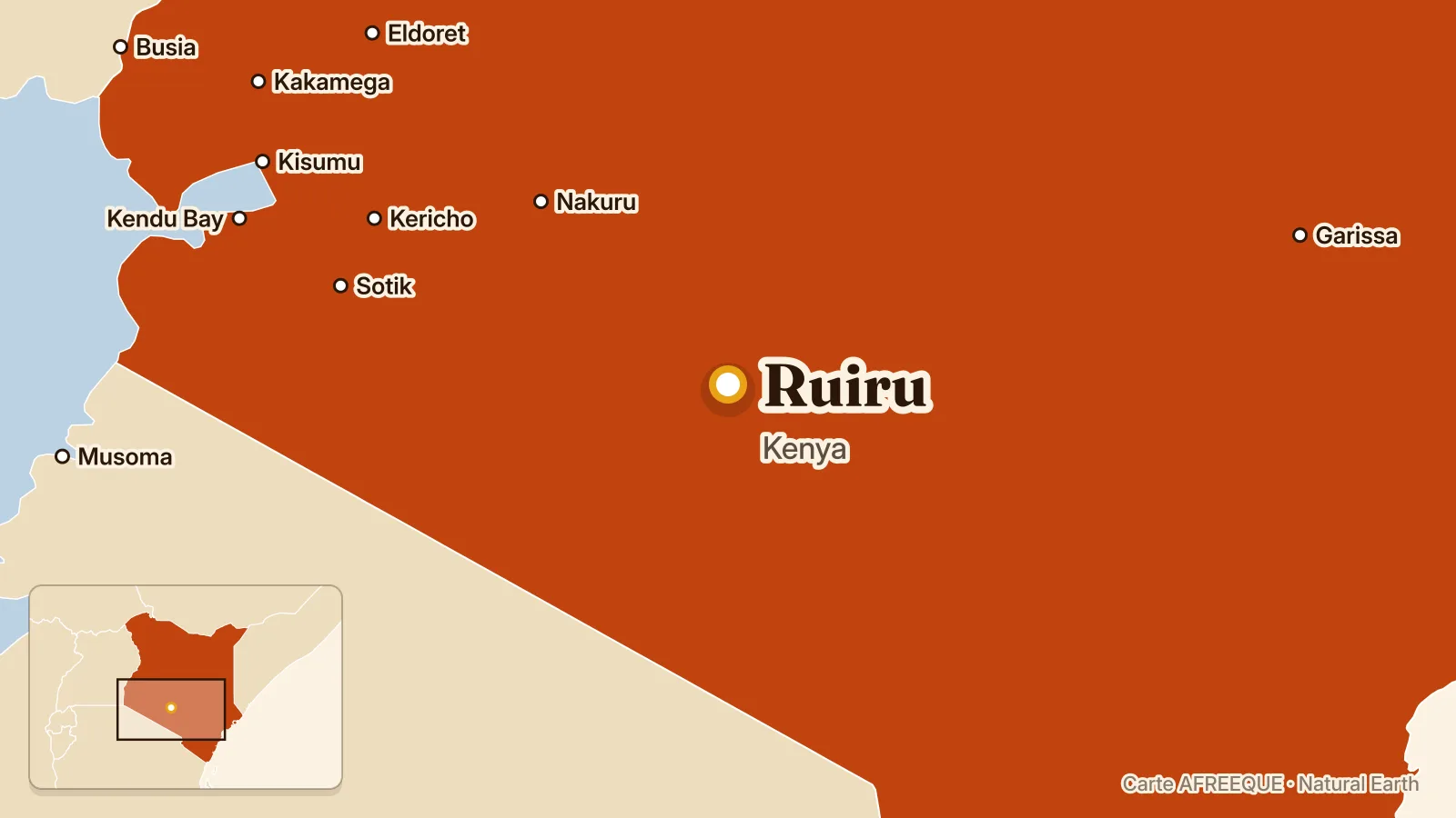 Carte : Ruiru, Kenya