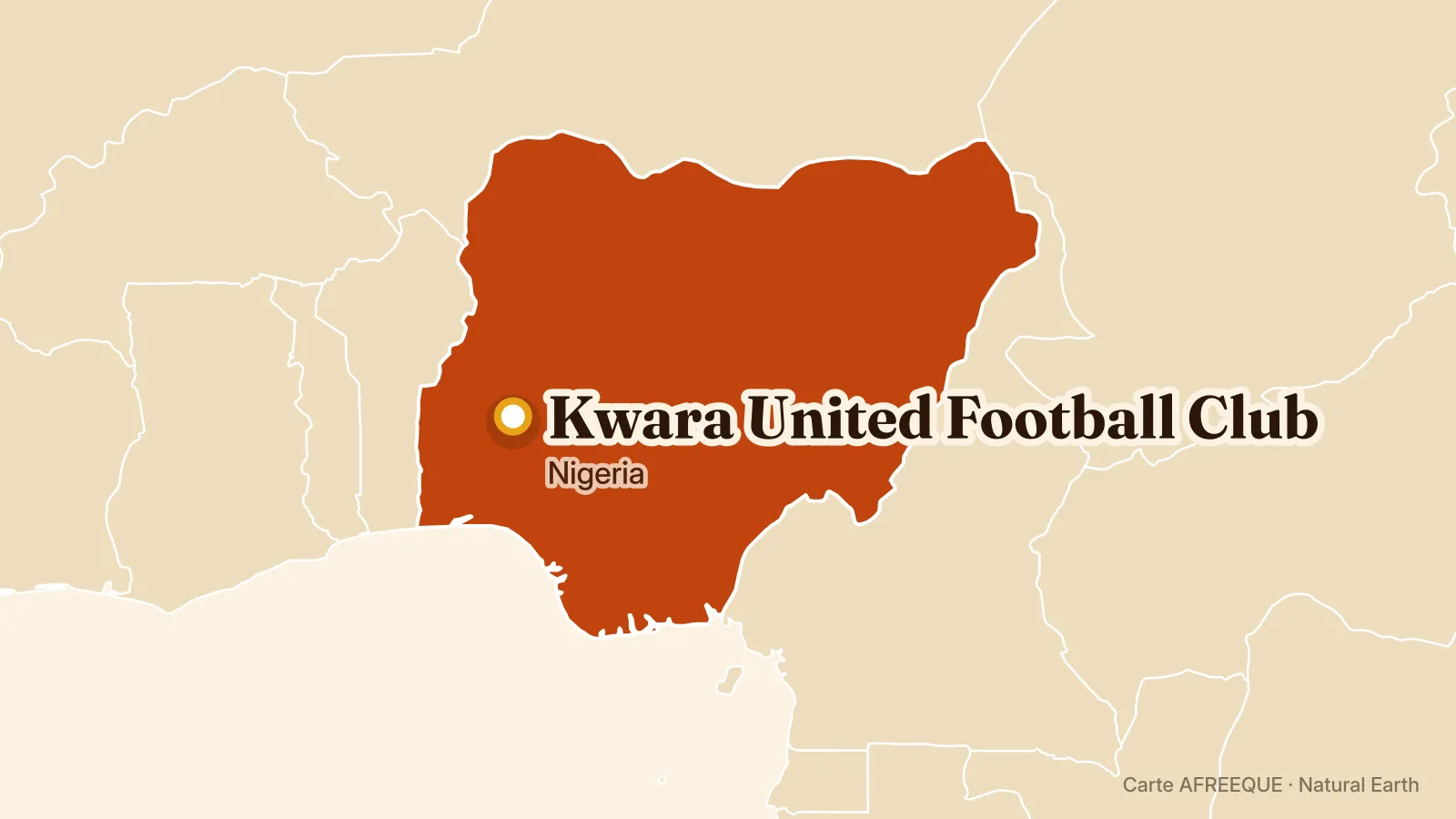 Carte : Kwara United Football Club, Nigeria