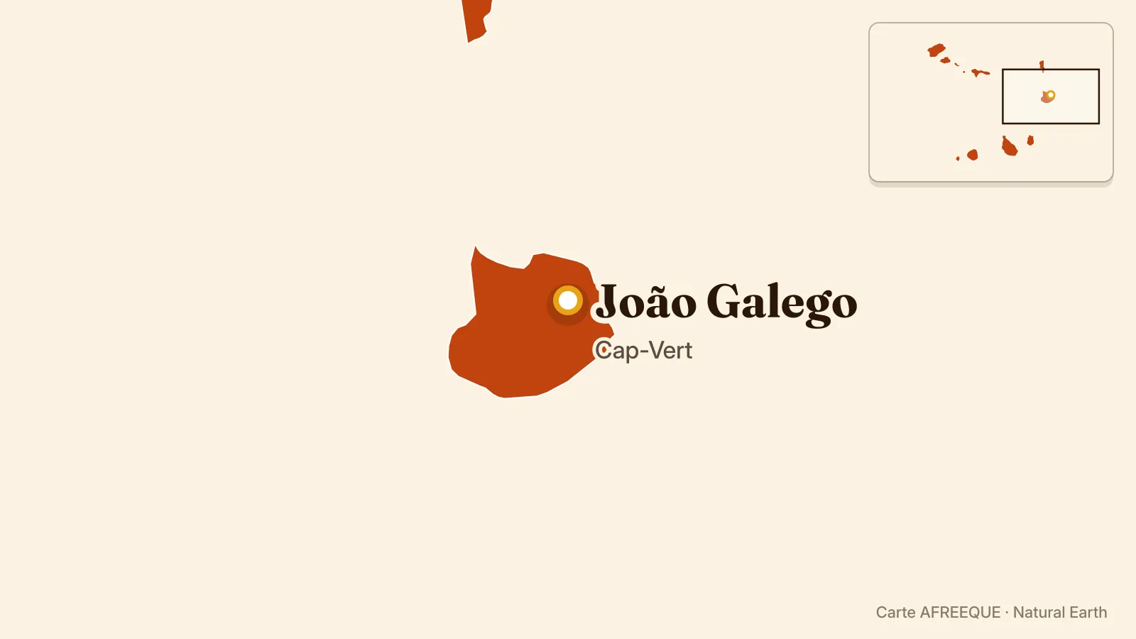 Map: João Galego, Cape Verde