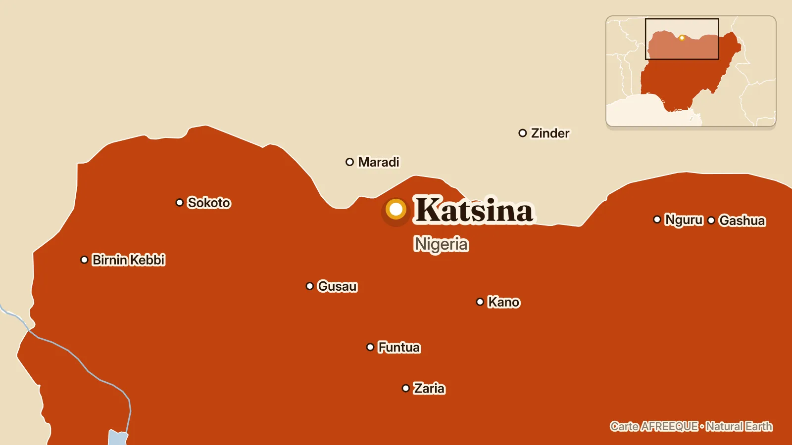 Carte : Katsina, Nigeria