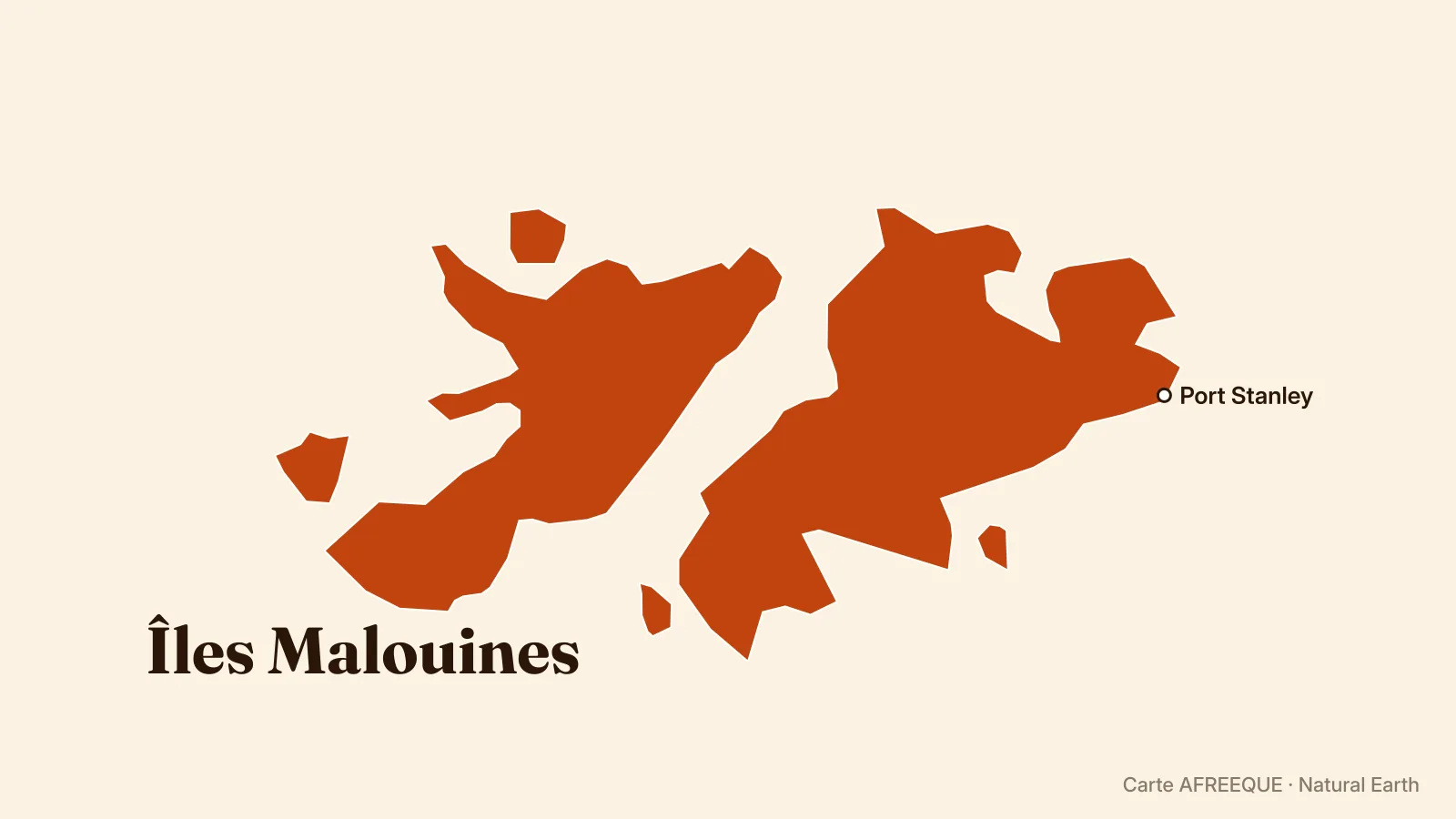 Carte : Îles Malouines
