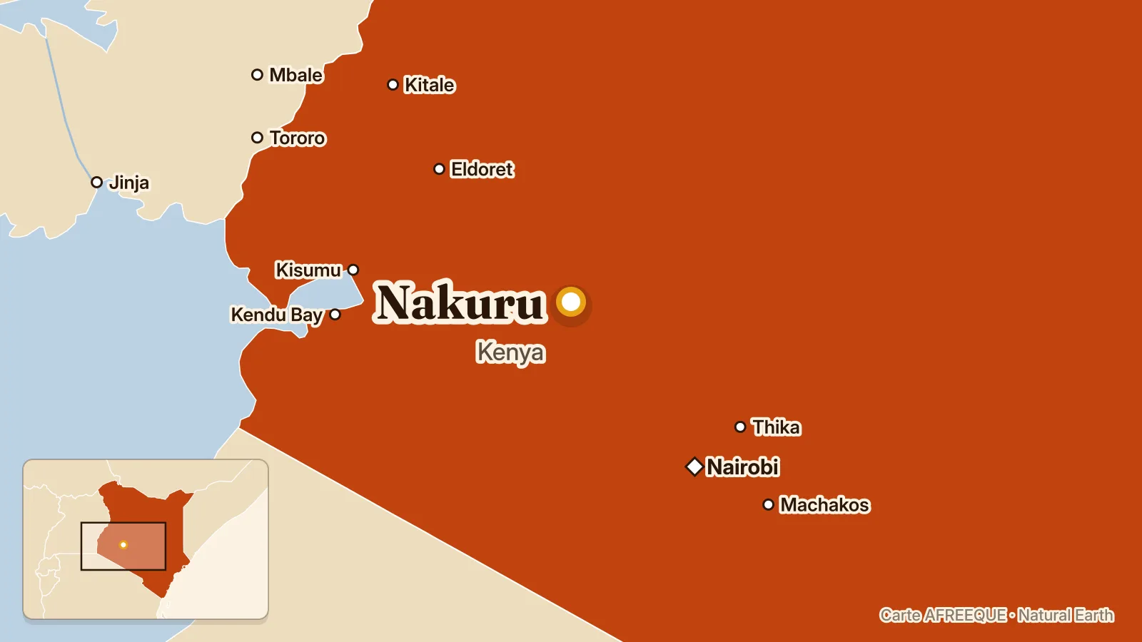 Carte : Nakuru, Kenya