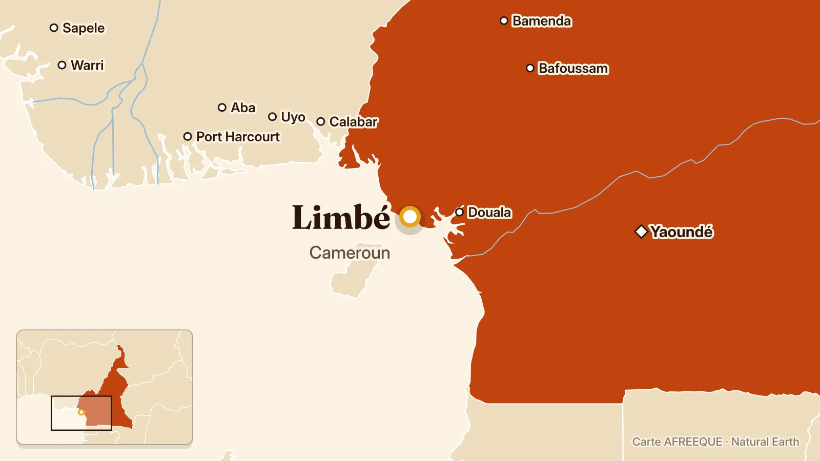 Carte : Limbé, Cameroun