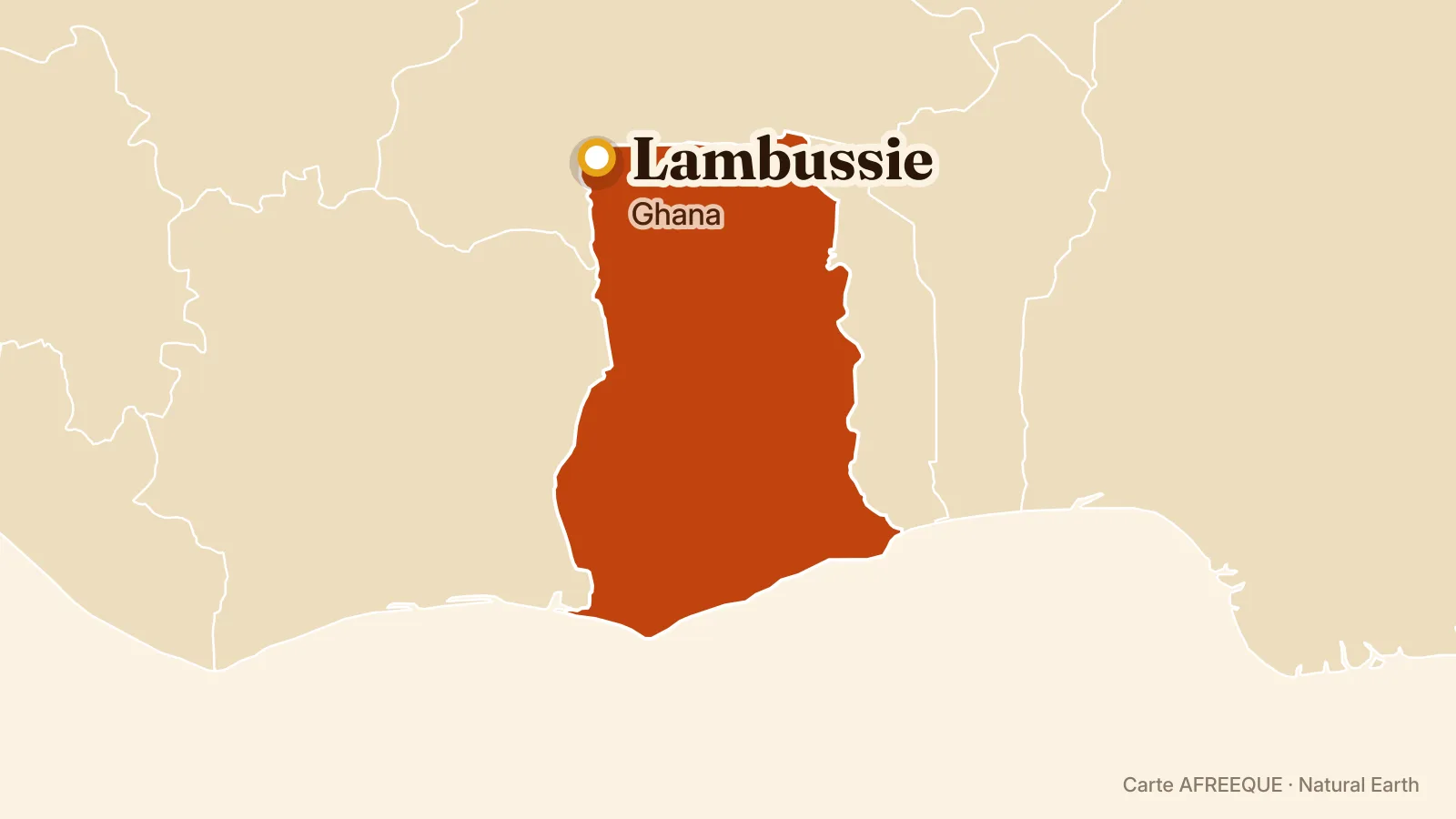 Carte : Lambussie, Ghana