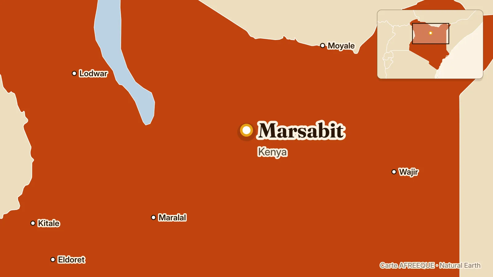 Map: Marsabit, Kenya