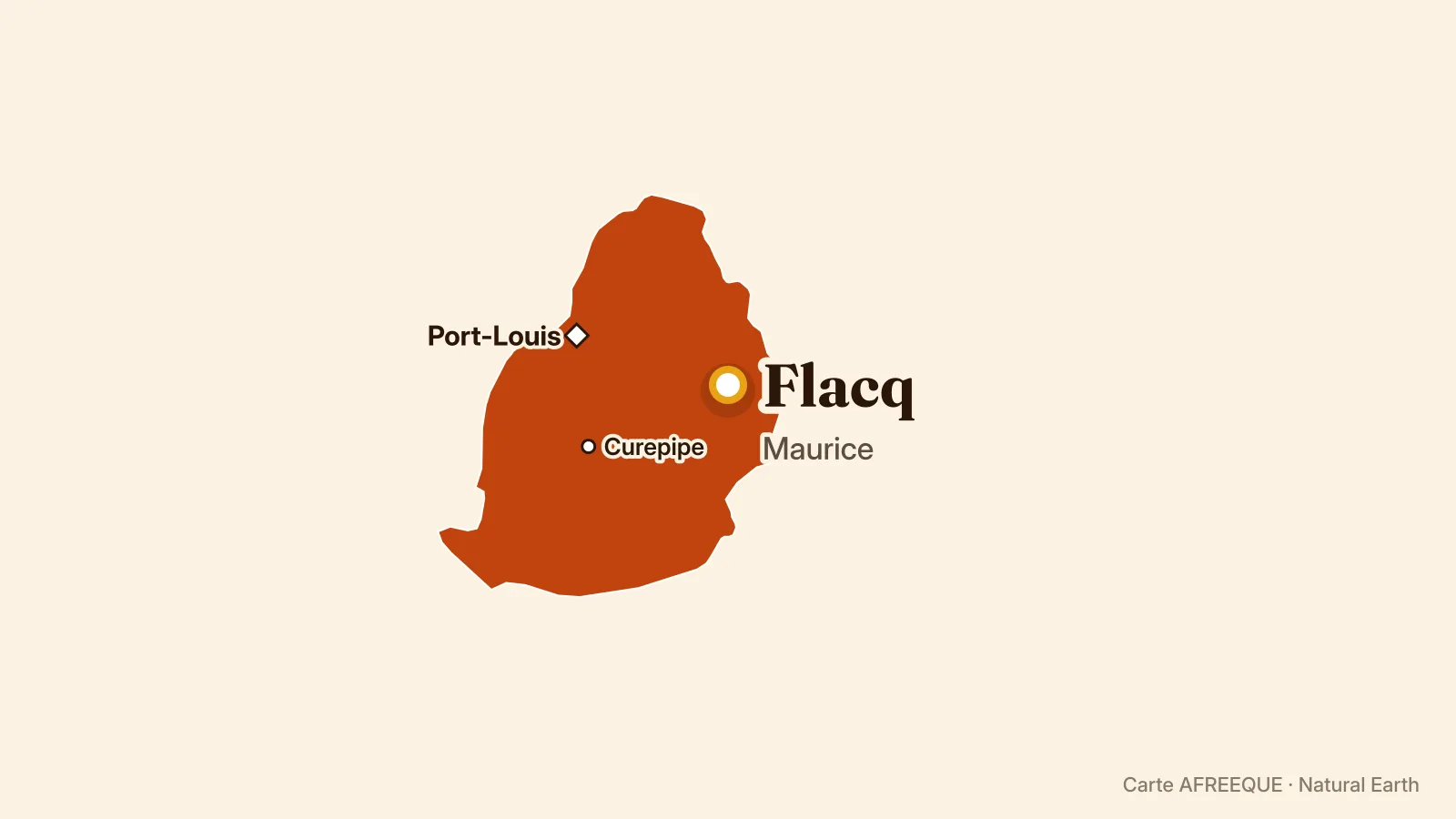 Carte : Flacq, Maurice