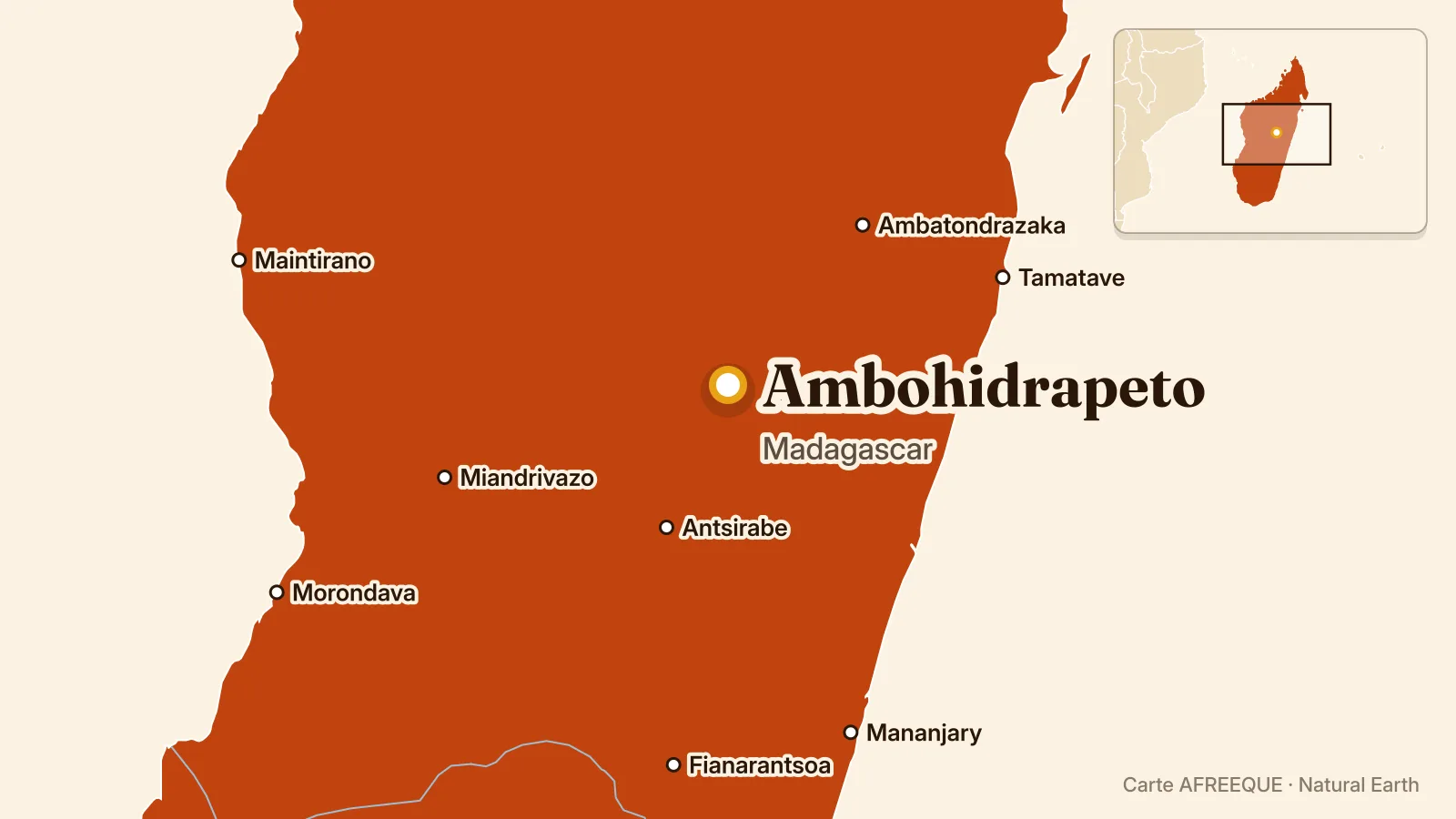 Carte : Ambohidrapeto, Madagascar