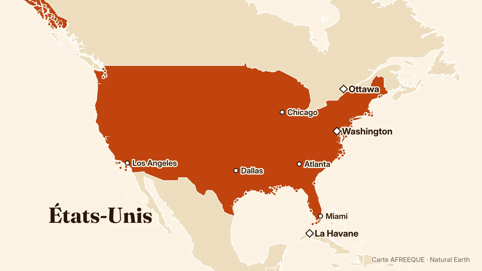 Carte : États-Unis