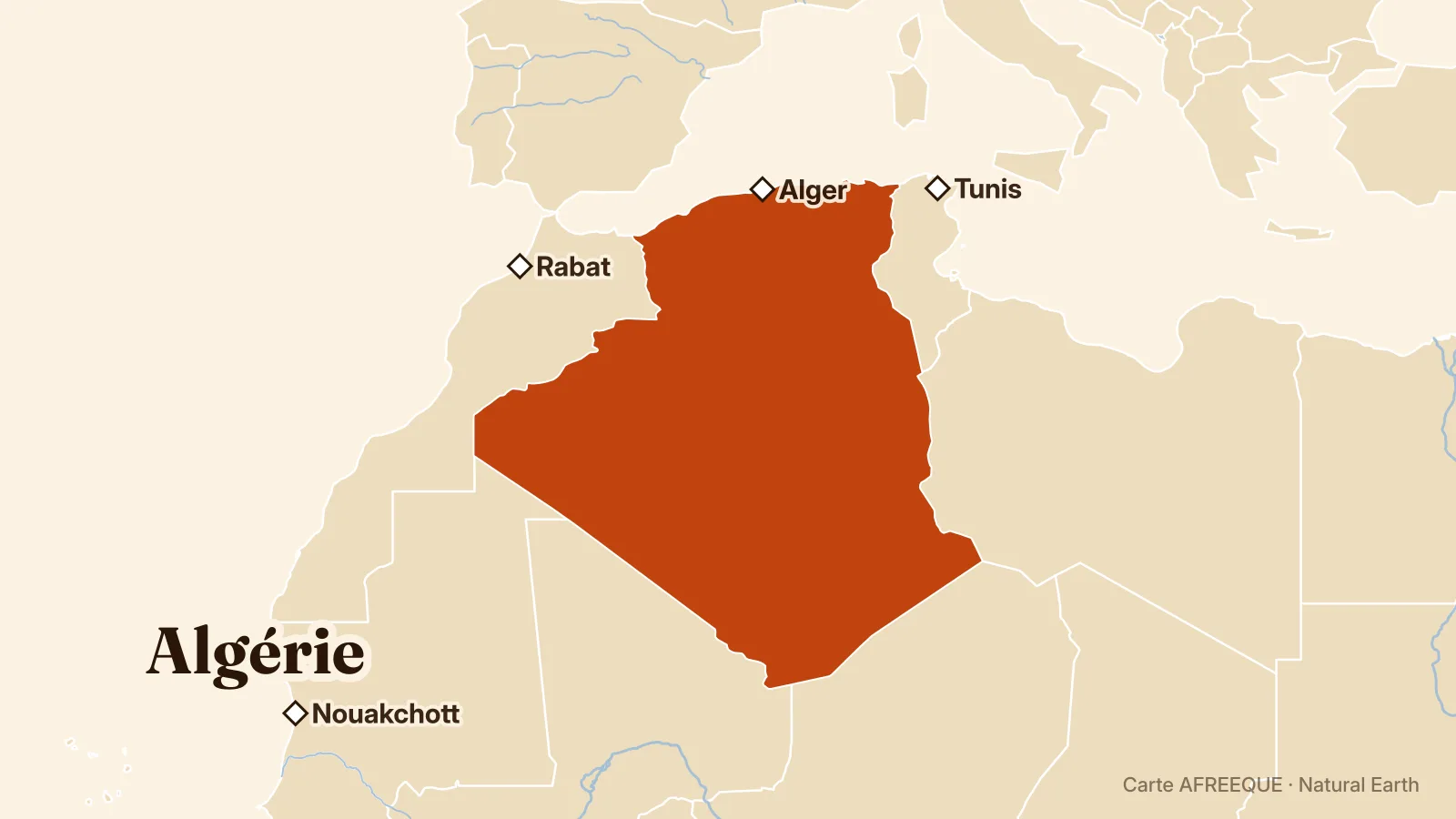 Carte : Algérie