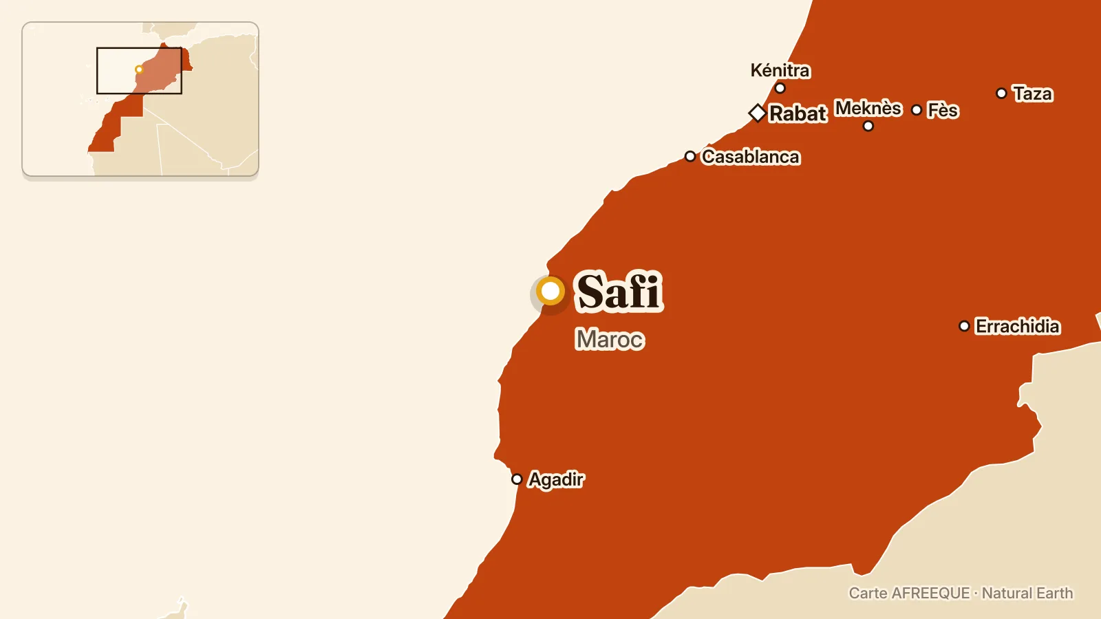 Map: Safi, Morocco
