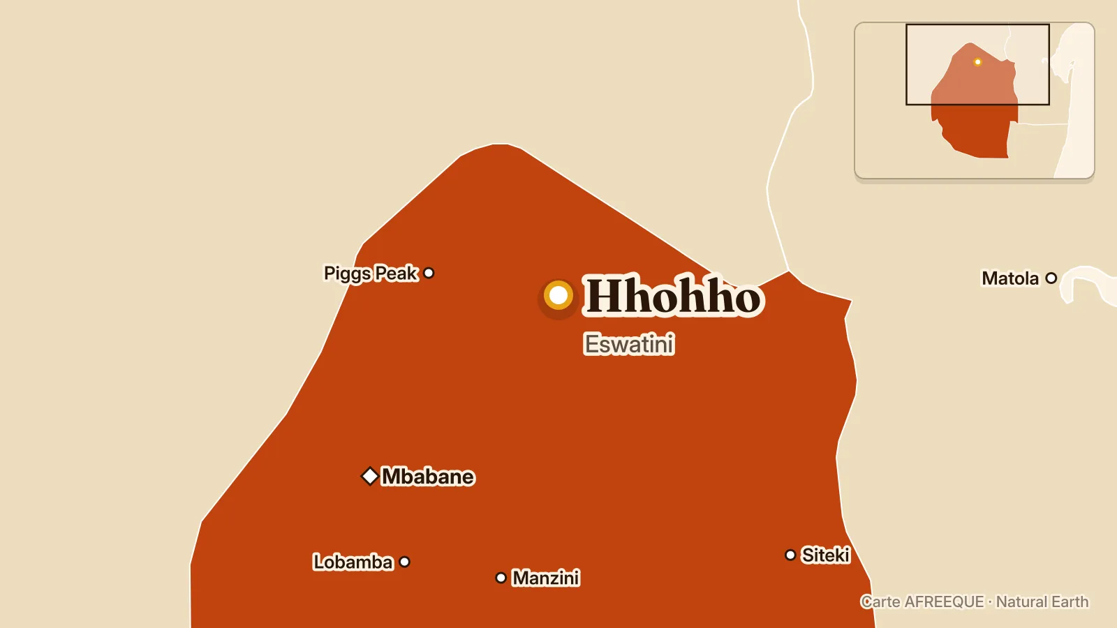 Carte : Hhohho, Eswatini