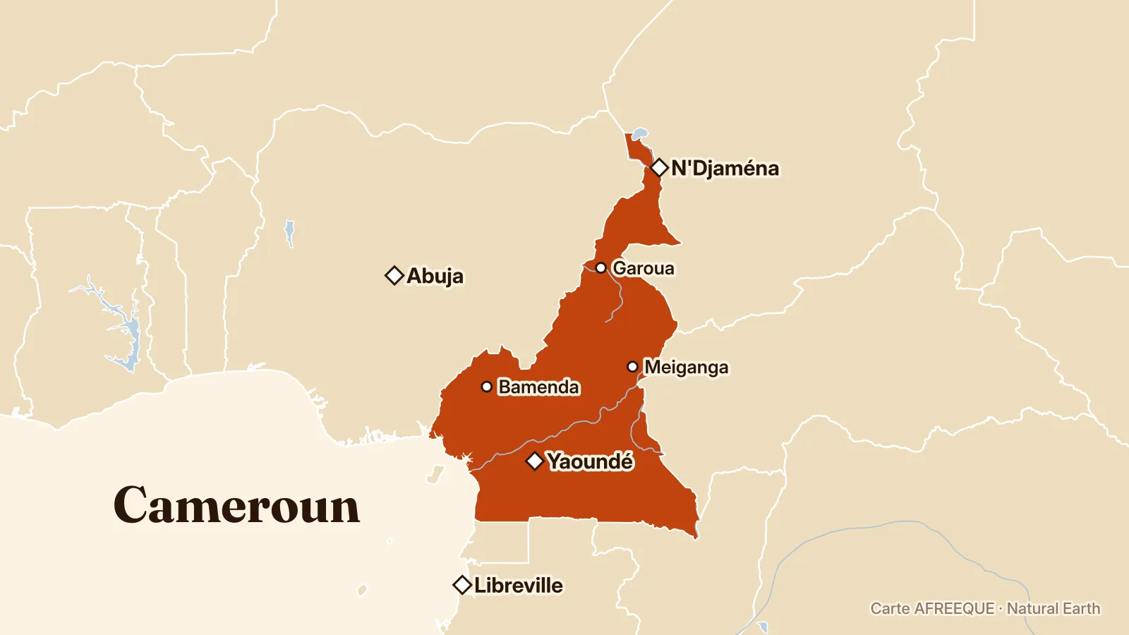 Carte : Cameroun