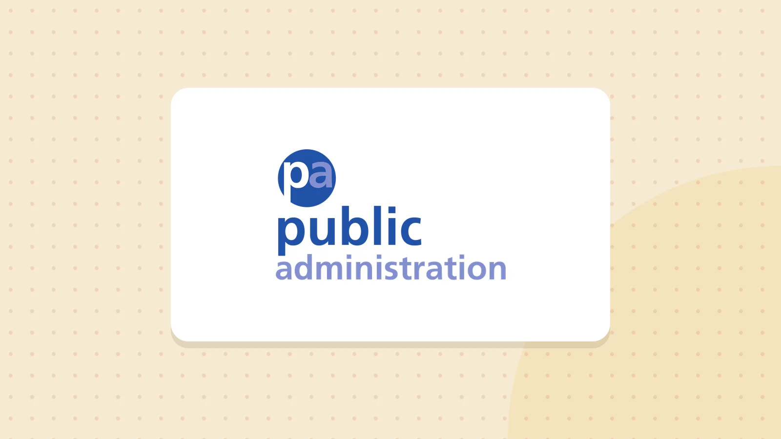 Logo de Public Administration