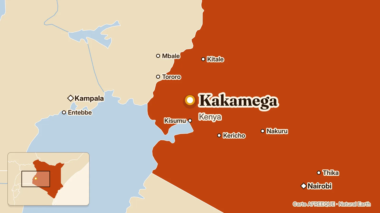 Carte : Kakamega, Kenya