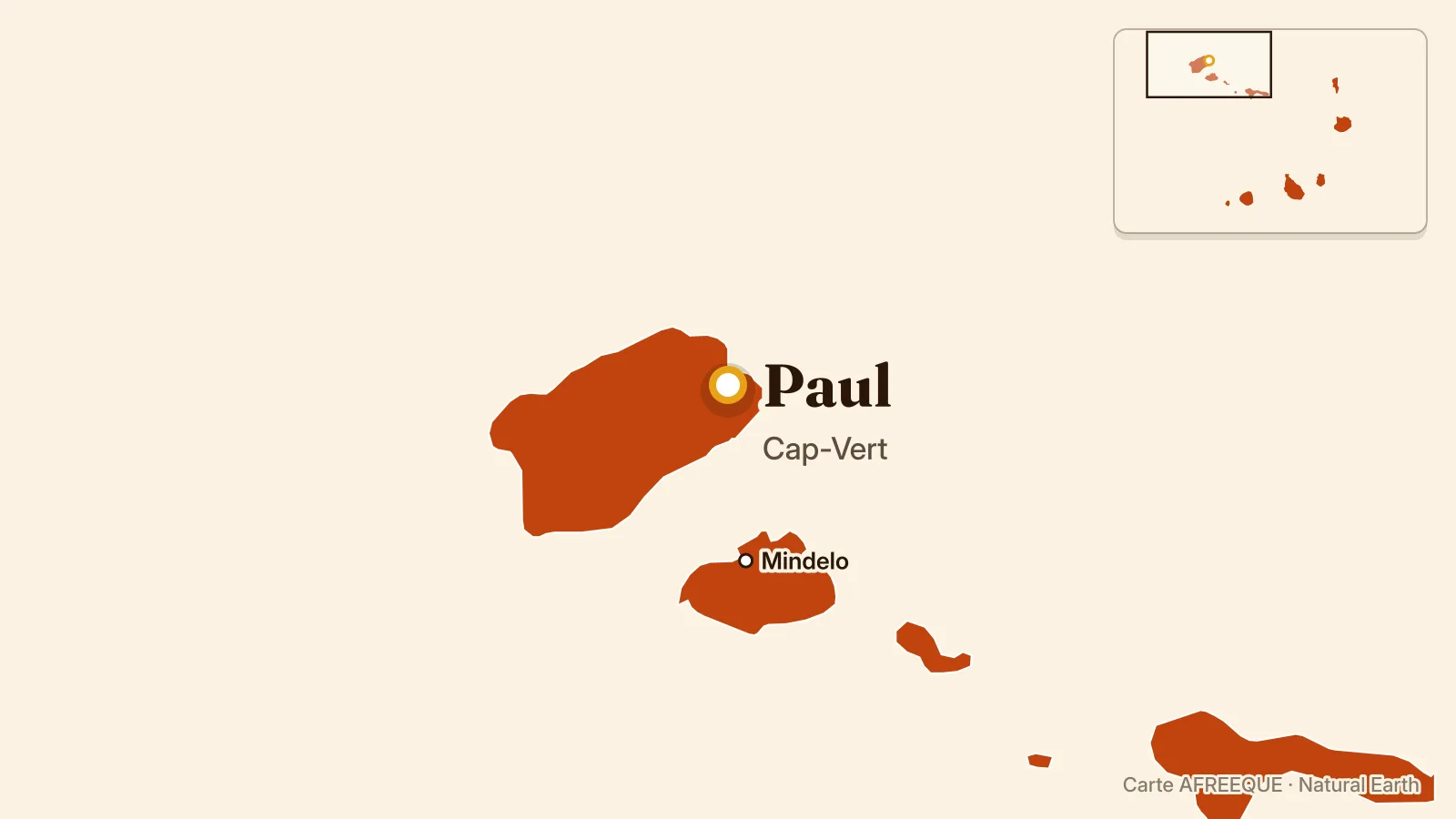 Carte : Paul, Cap-Vert