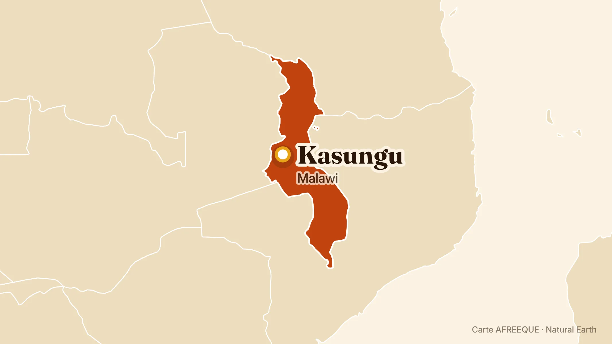 Carte : Kasungu, Malawi