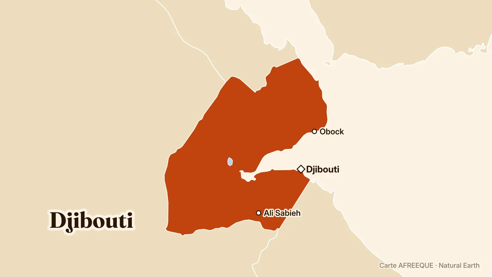 Carte : Djibouti