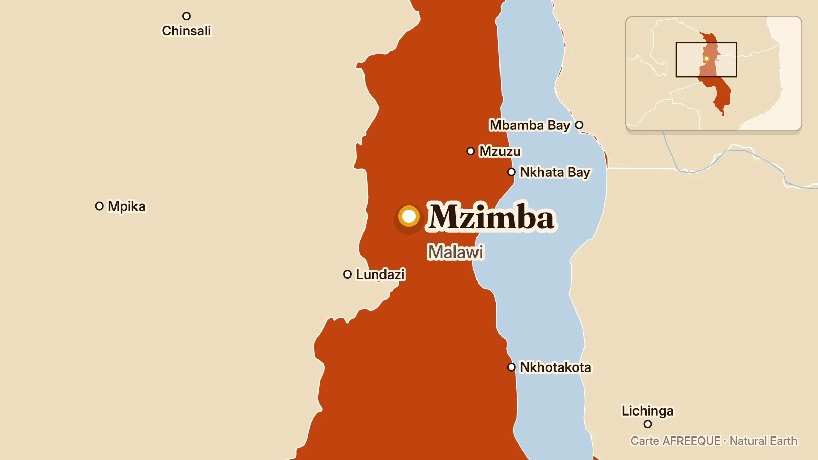 Carte : Mzimba, Malawi