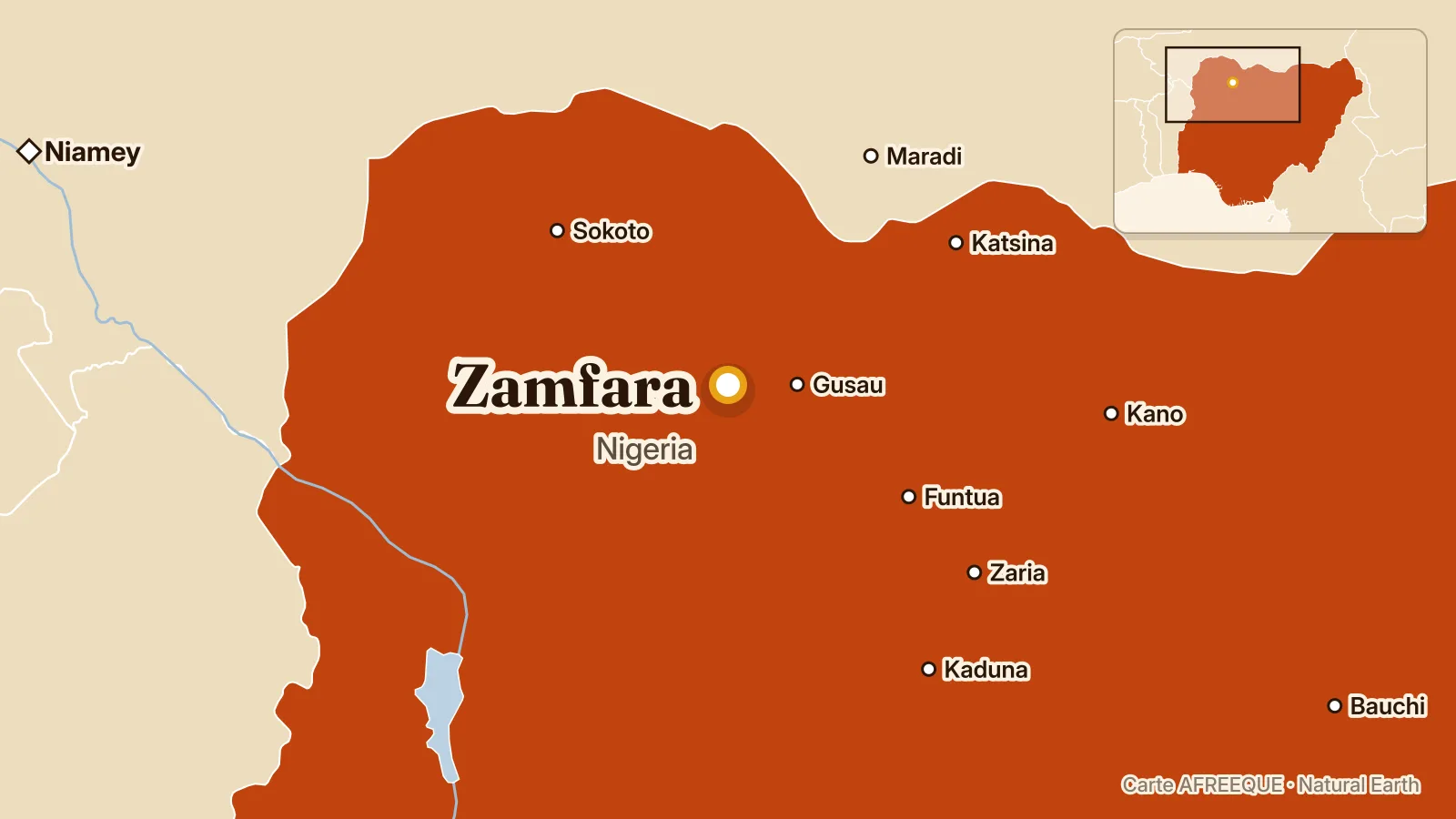 Carte : Zamfara, Nigeria