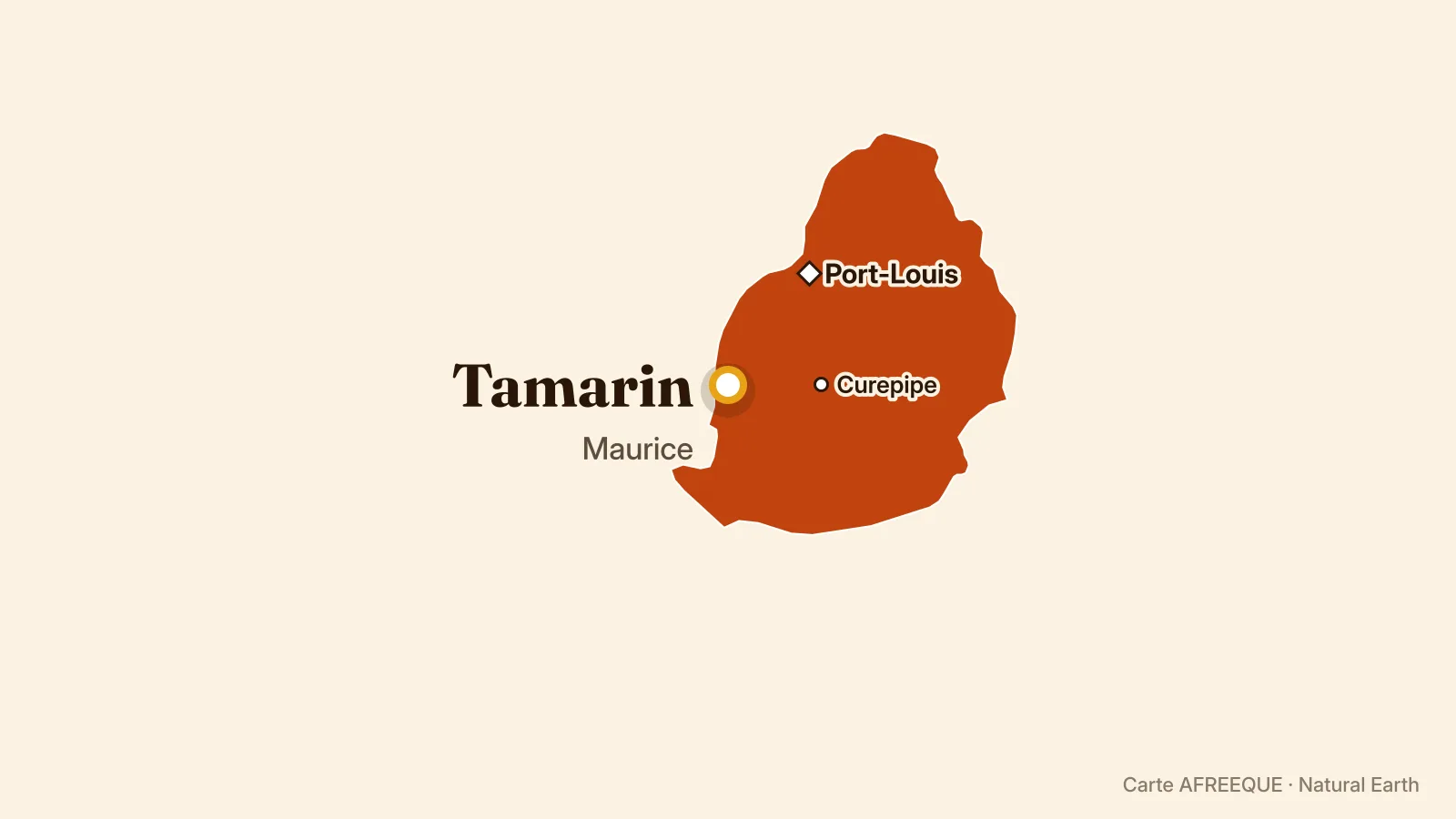 Carte : Tamarin, Maurice