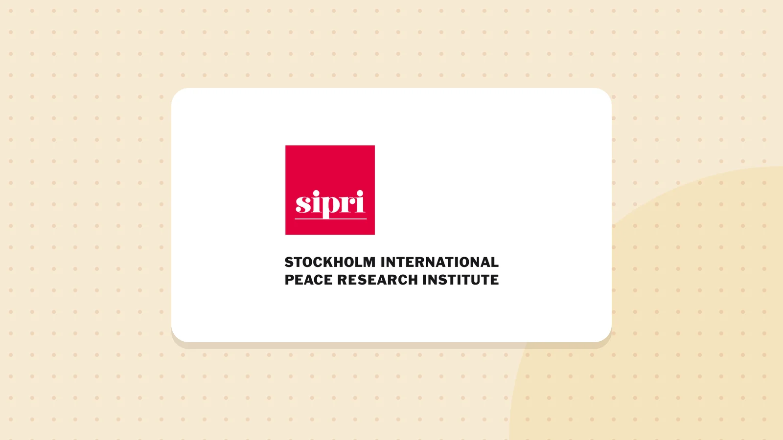 Logo de Institut international de recherche sur la paix de Stockholm