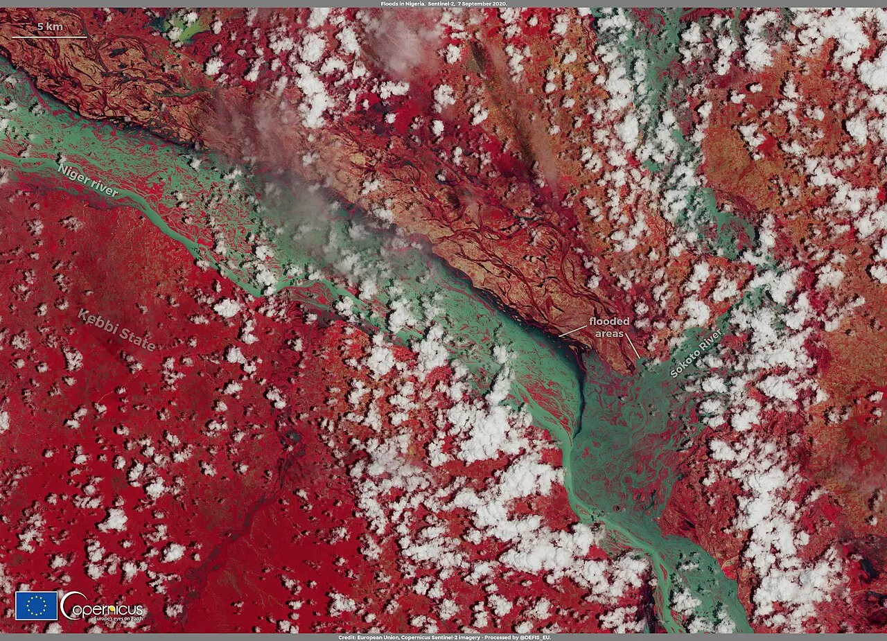 Floods in Kebbi State, Nigeria — photo d’illustration (inondations)