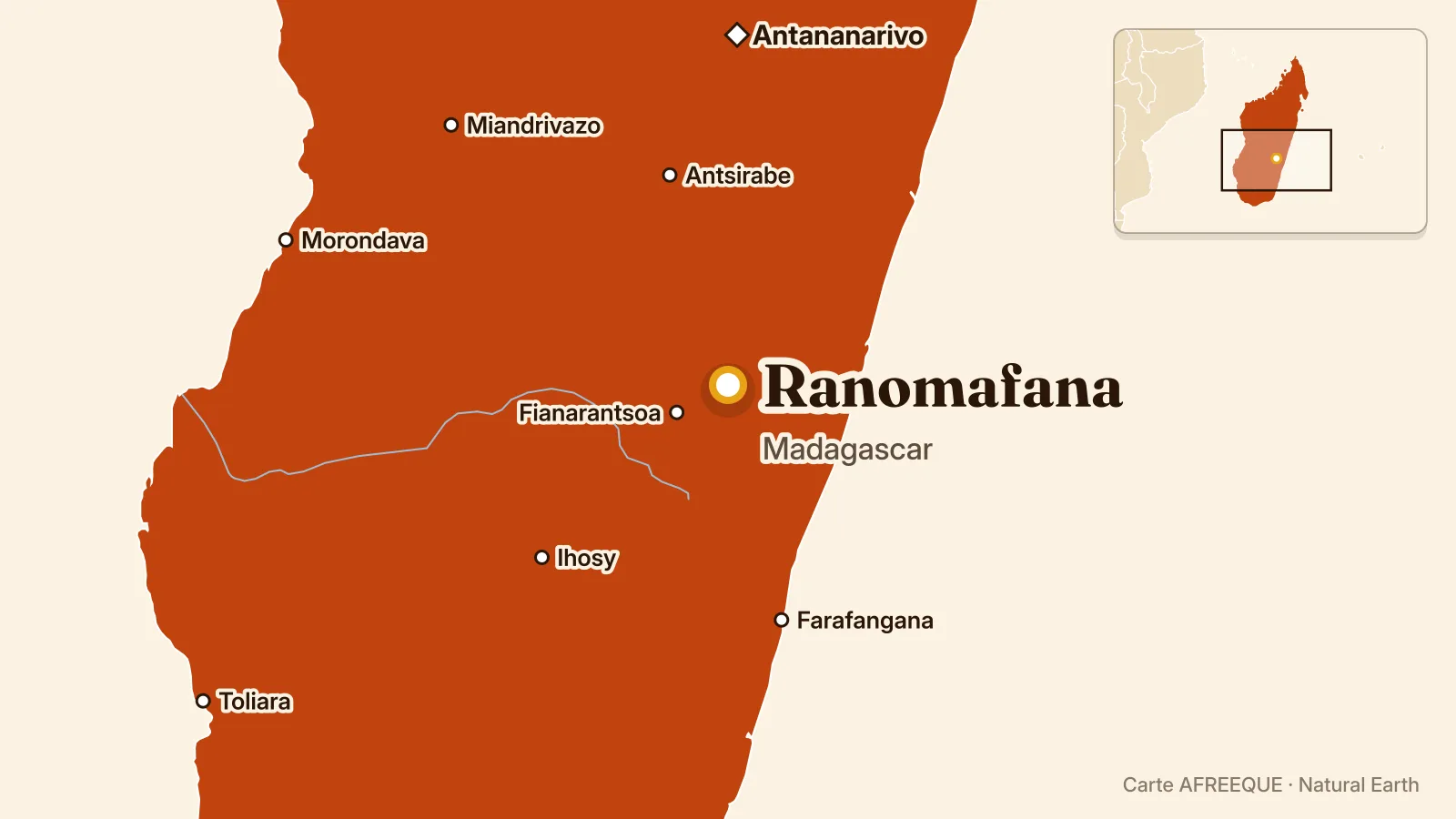 Carte : Ranomafana, Madagascar