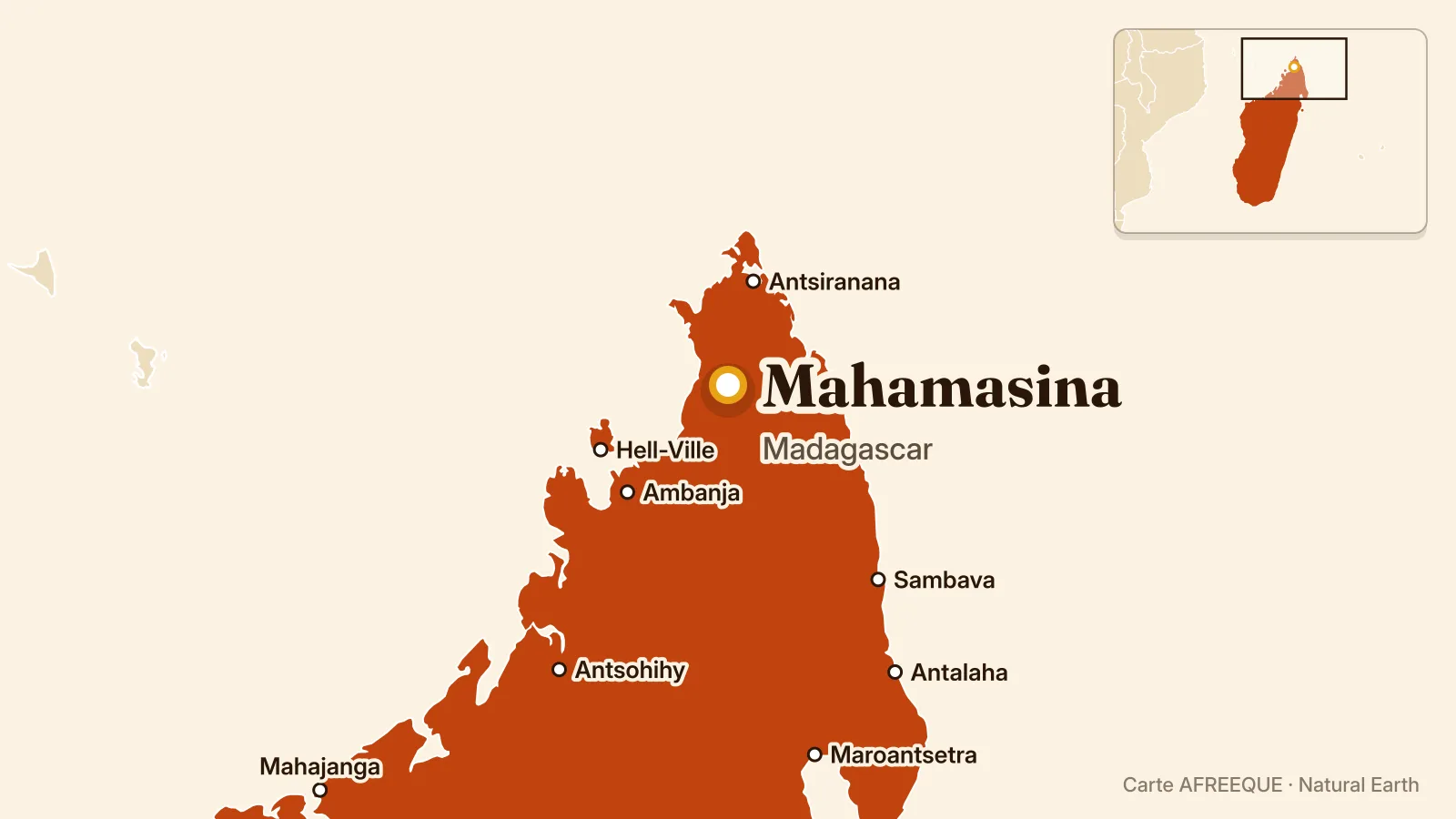 Carte : Mahamasina, Madagascar