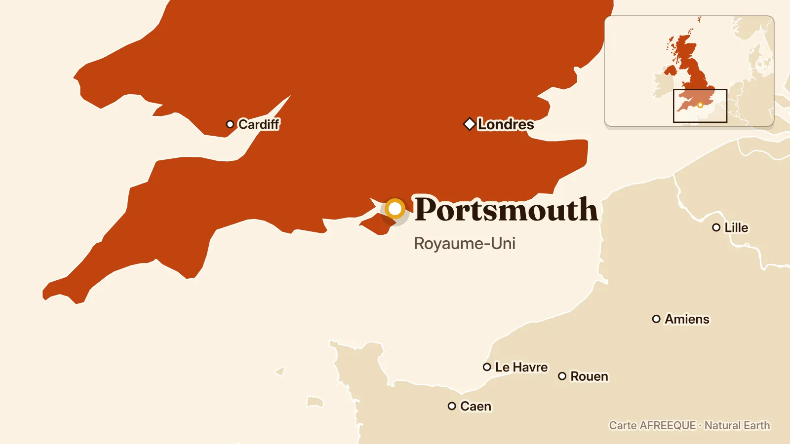 Carte : Portsmouth, Royaume-Uni