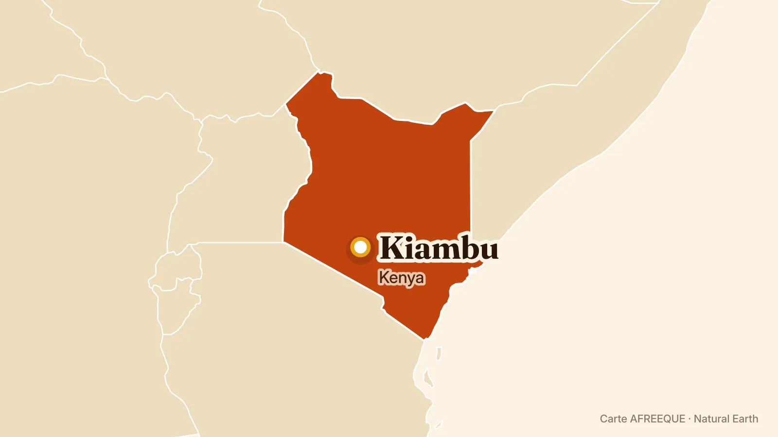 Carte : Kiambu, Kenya