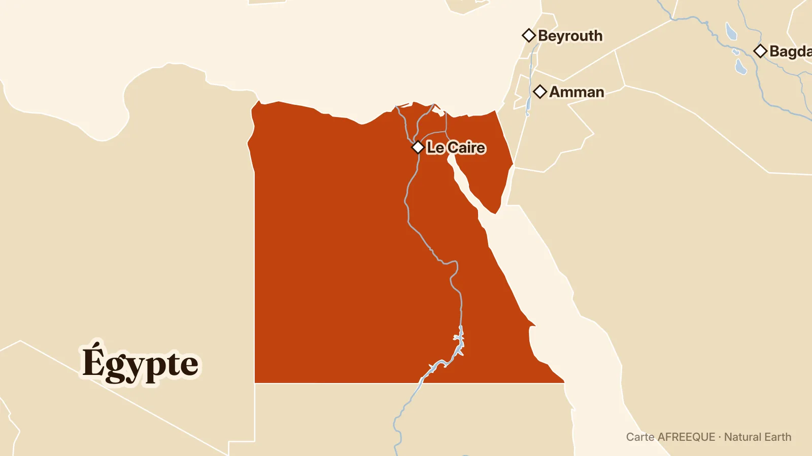 Carte : Égypte
